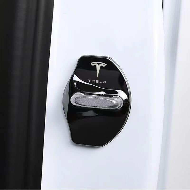 4-Pack Door Latch Cover for Tesla Model 3 & Model Y - Sliver
