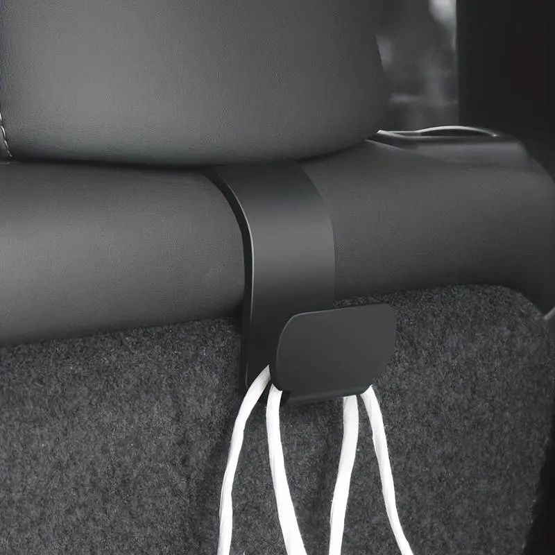 Tesla Model Y & 3 black head rest hooks (Pair)