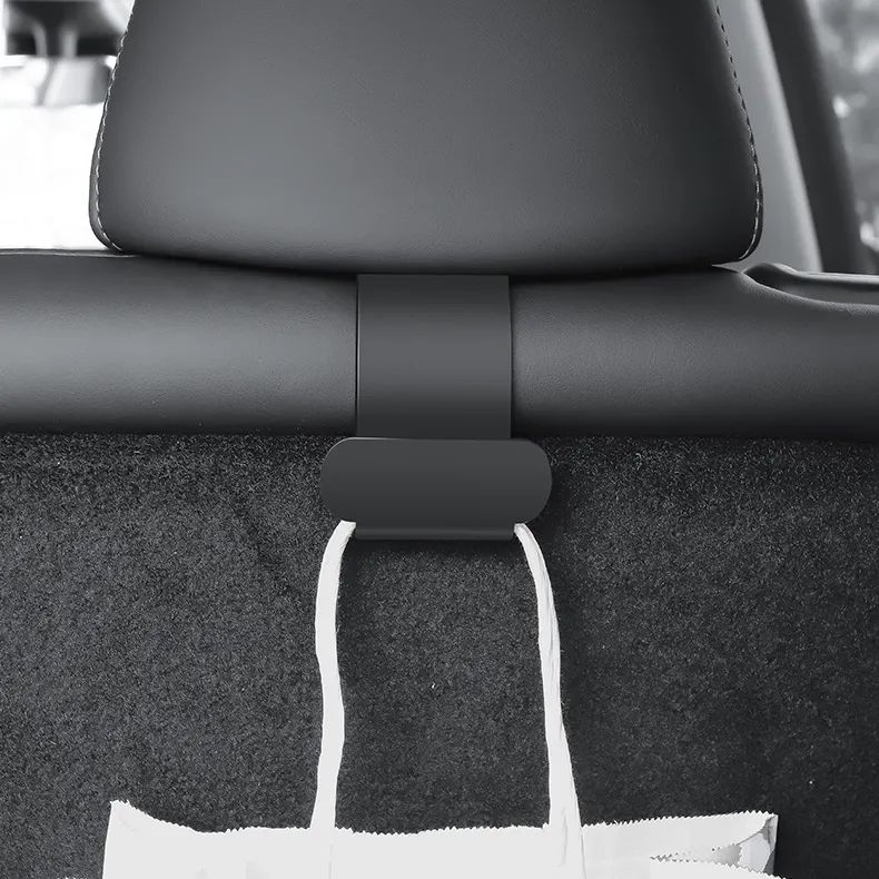 Tesla Model Y & 3 black head rest hooks (Pair)