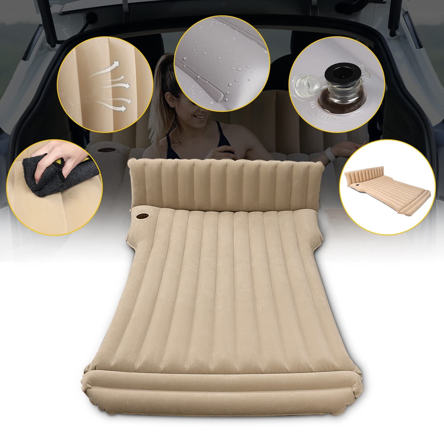Inflatable Camping Mattress for Tesla Model S, 3, X, Y